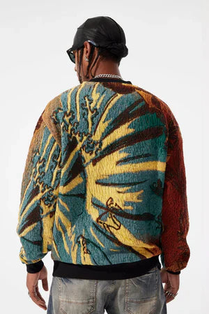 Jordan Craig Tapestry Crewneck - Gold Dragon Denim Exchange