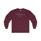 Whiskey Helps Long Sleeve Tee The Devil's Pickle