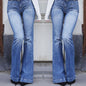 Cowgirl Chic Wide Flare Jeans - Stylish Denim Flare Pants for Trendy Women Country in My Heart