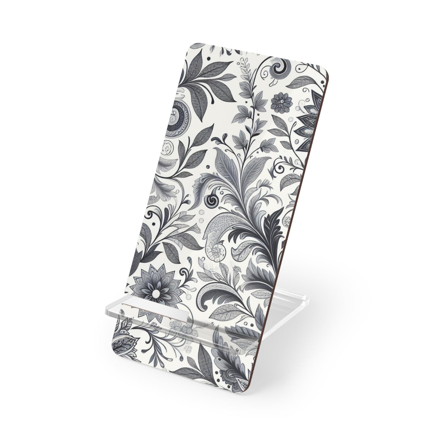 Elegant Floral Smartphone Display Stand, Desk Organizer, Home Decor, Gift for Tech Lovers, Office Accessory, Phone Holder Grayceful LLC