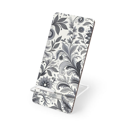 Elegant Floral Smartphone Display Stand, Desk Organizer, Home Decor, Gift for Tech Lovers, Office Accessory, Phone Holder Grayceful LLC