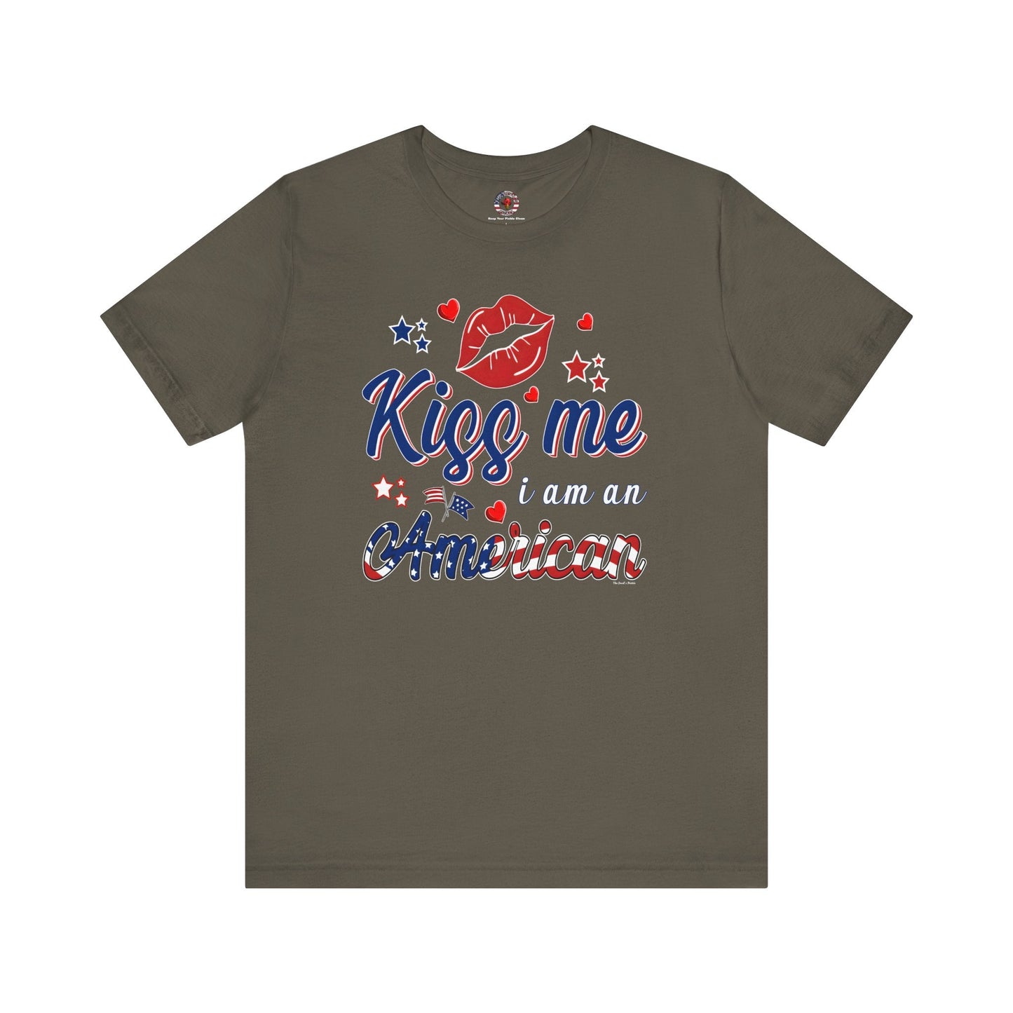 Kiss Me I Am An American T-Shirt The Devil's Pickle