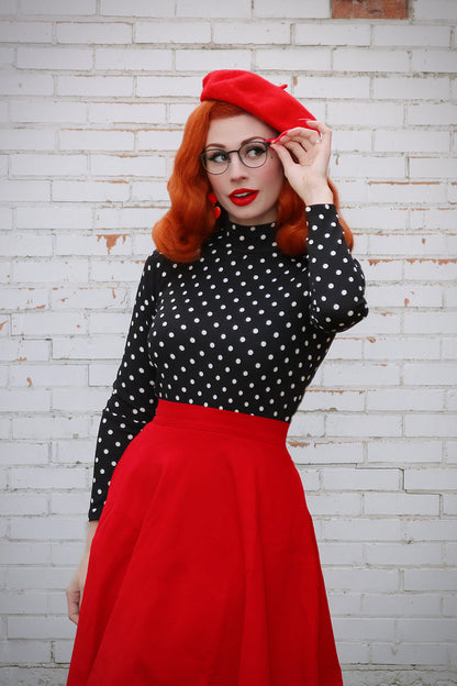 Charlotte Skirt in Red Retrolicious