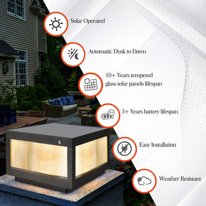 Solar Wall Lamp With Dimmable LED Aluminium