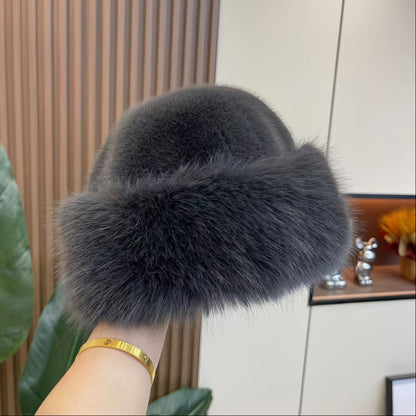 Cozy Winter Style Warm Faux Fur Princess Hat