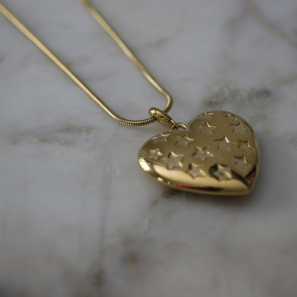 Starlight Heart Necklace - Stainless Steel Deep South Originals