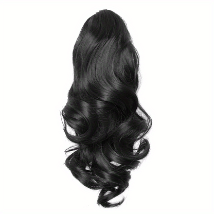 Claw Clip In Body Wave Hair Extensions Long Curly Wavy Ponytail Hair Extensions Synthetic Hair Pieces for Women Girls, Quick Hairstyle, Clip In Hair, Fashionable Wig, Loose Wave, Durable Clipins, Highquality Extensions, Wavy NovaCart