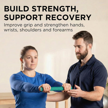 Flexbar, Tennis Elbow Therapy Bar, Relieve Tendonitis Pain & Improve Grip Strength, Resistance Bar for Golfers Elbow & Tendinitis, Green, Medium, Intermediate