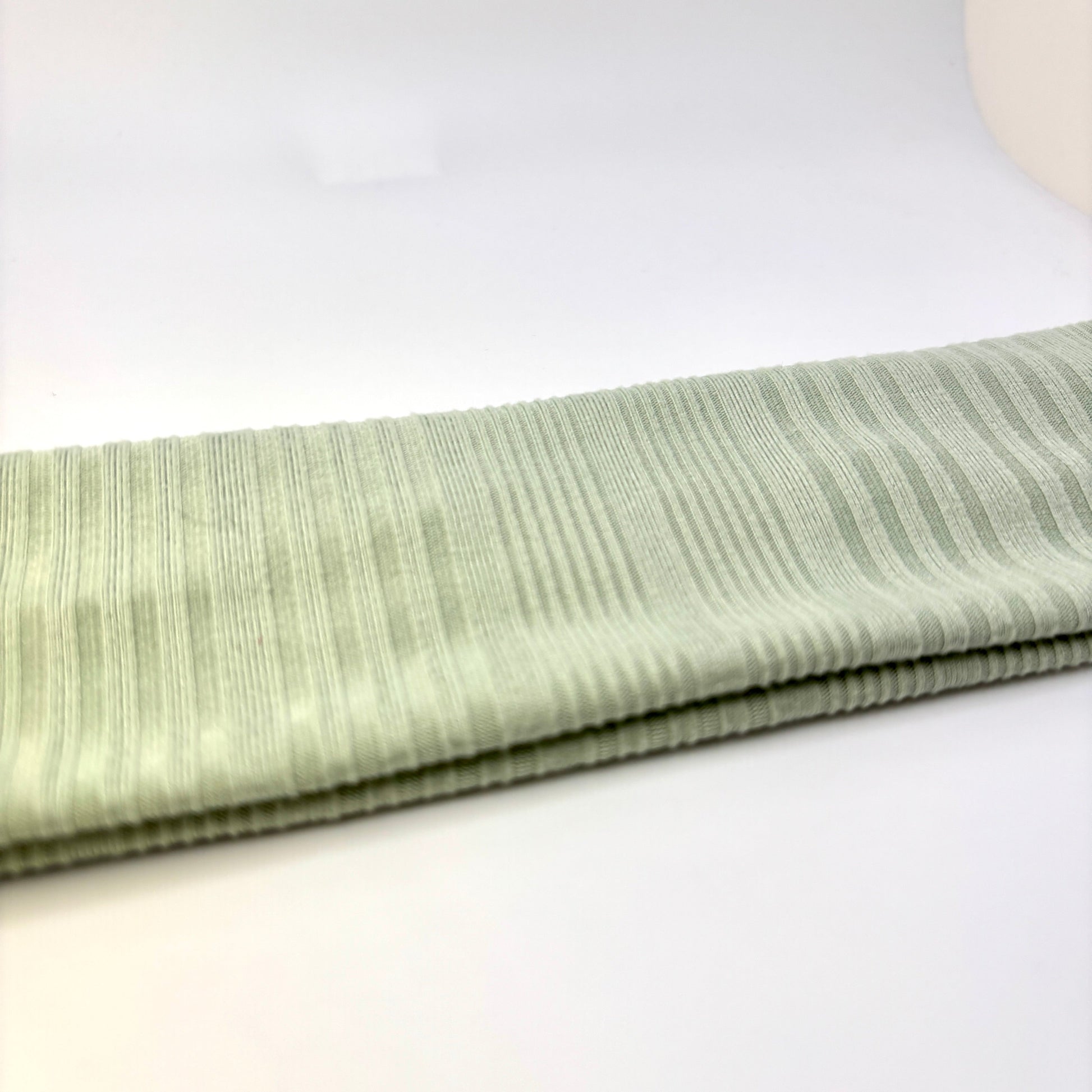 Sage Green Ribbed Knit Headband Enchanted Scrunch