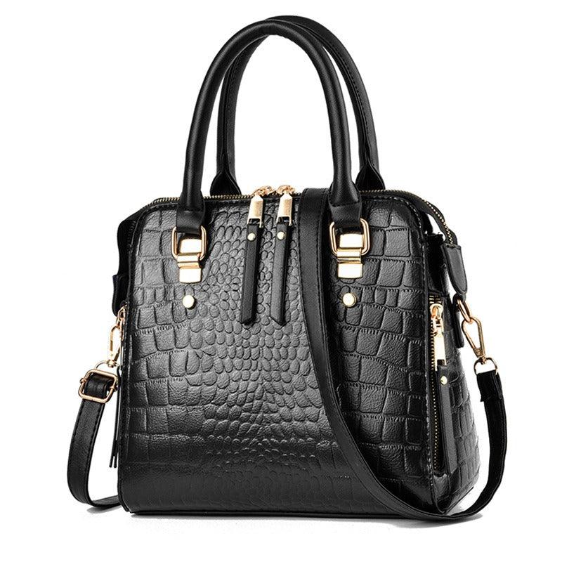 Luxe Alligator Leather Shoulder Bag - Stylish Premium Leather Bag for Women Country in My Heart