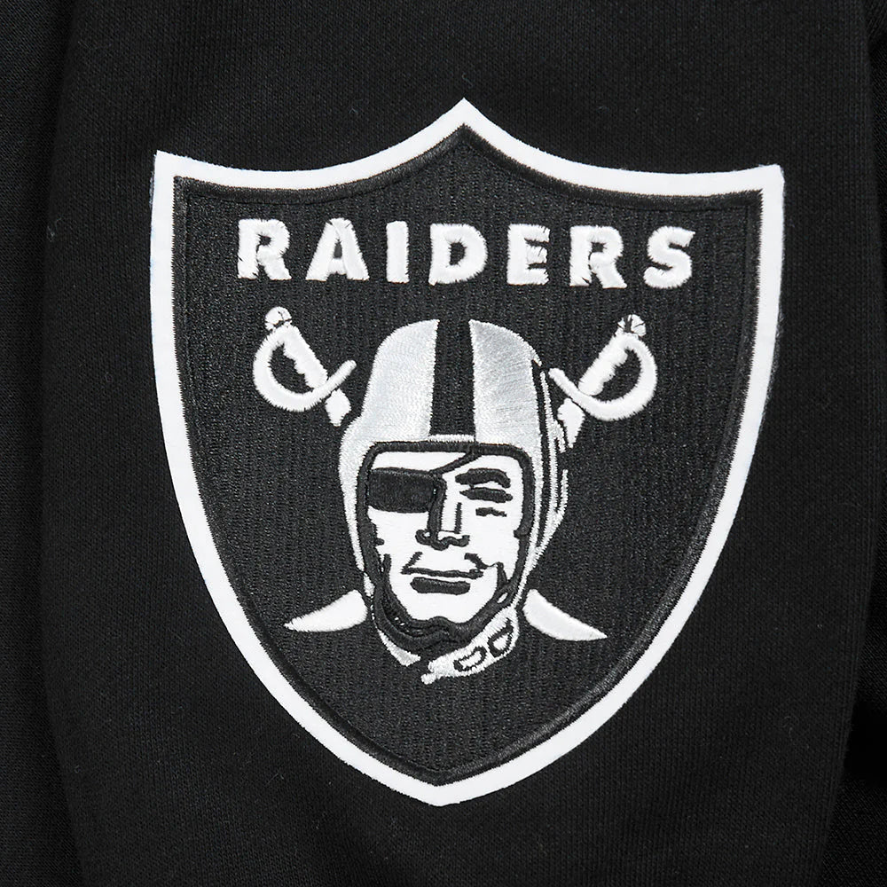 Pro Standard Las Vegas Raiders Wingspan Drop Shoulder Hoodie - Black Denim Exchange