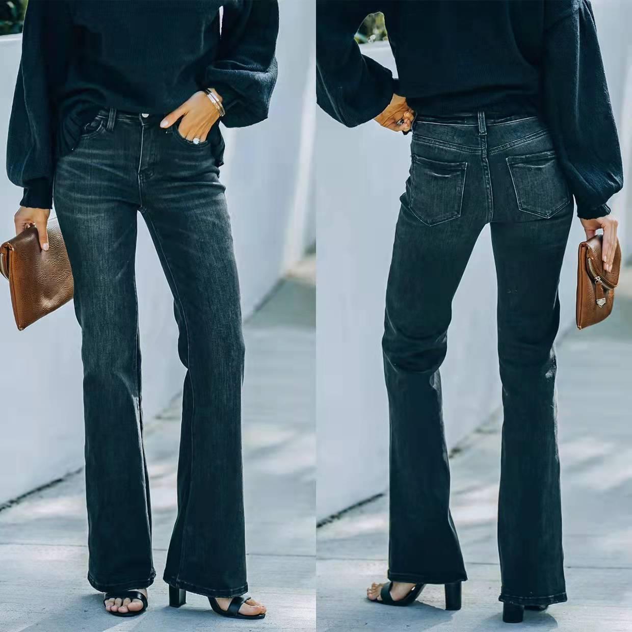 High Waist Black Pencil Jeans – Perfect Fit for Cowgirls Country in My Heart