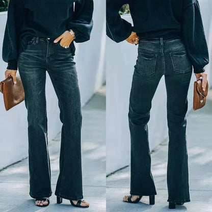 High Waist Black Pencil Jeans – Perfect Fit for Cowgirls Country in My Heart