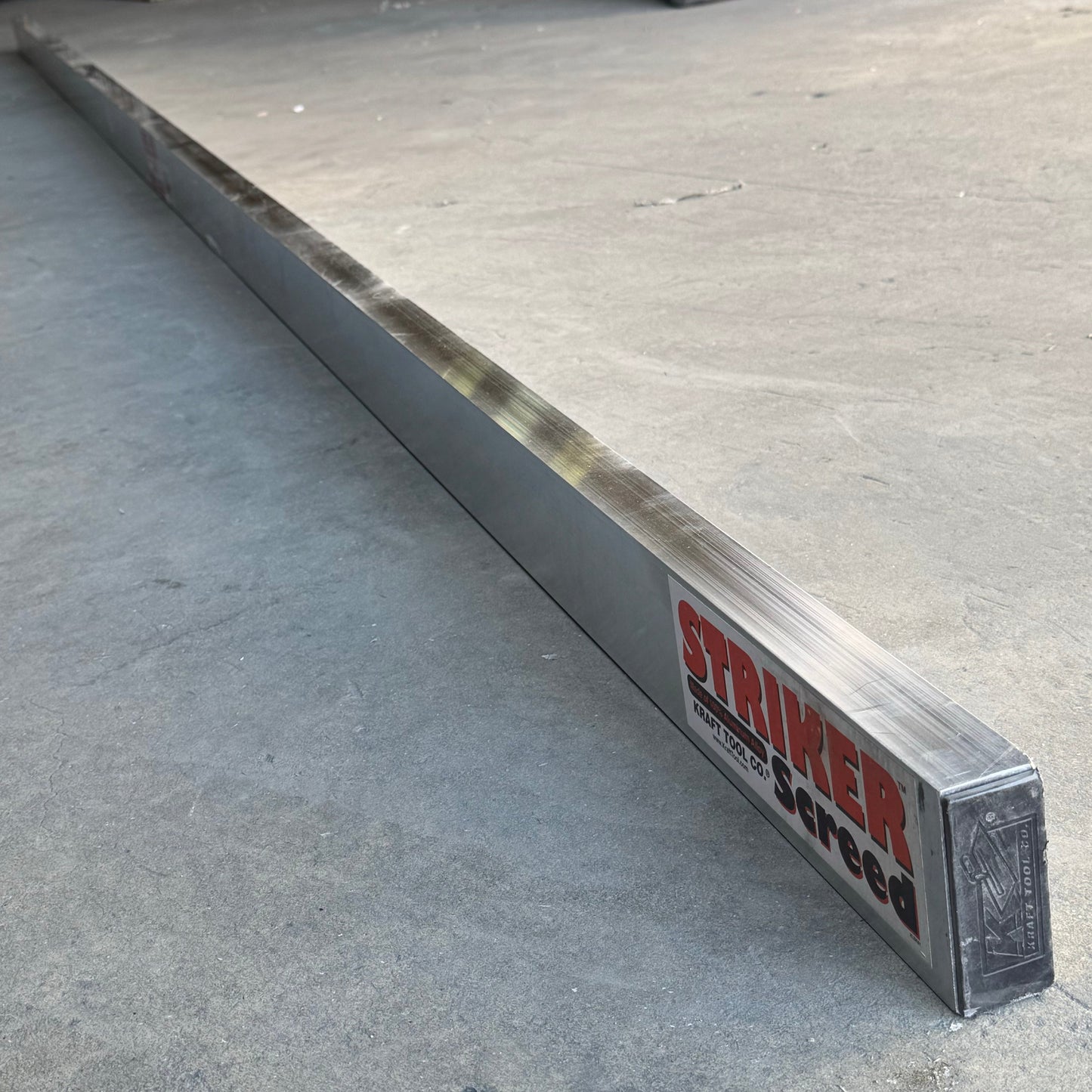 KRAFT TOOL CO. ALUMINUM Screed 192”x1 1/2”x3 1/2” CC616AL PayWut