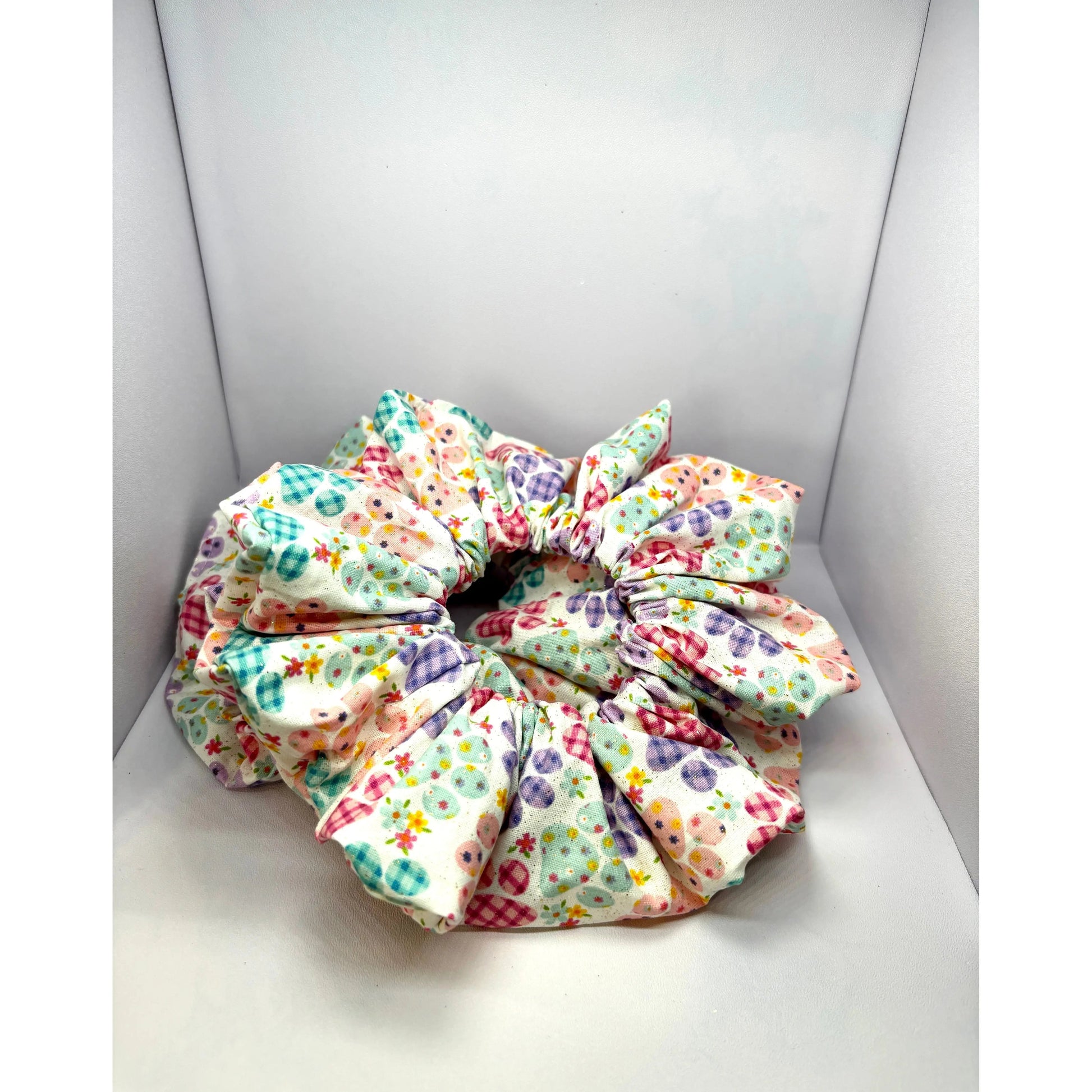 Pastel Paw Prints Spring Scrunchie Enchanted Scrunch