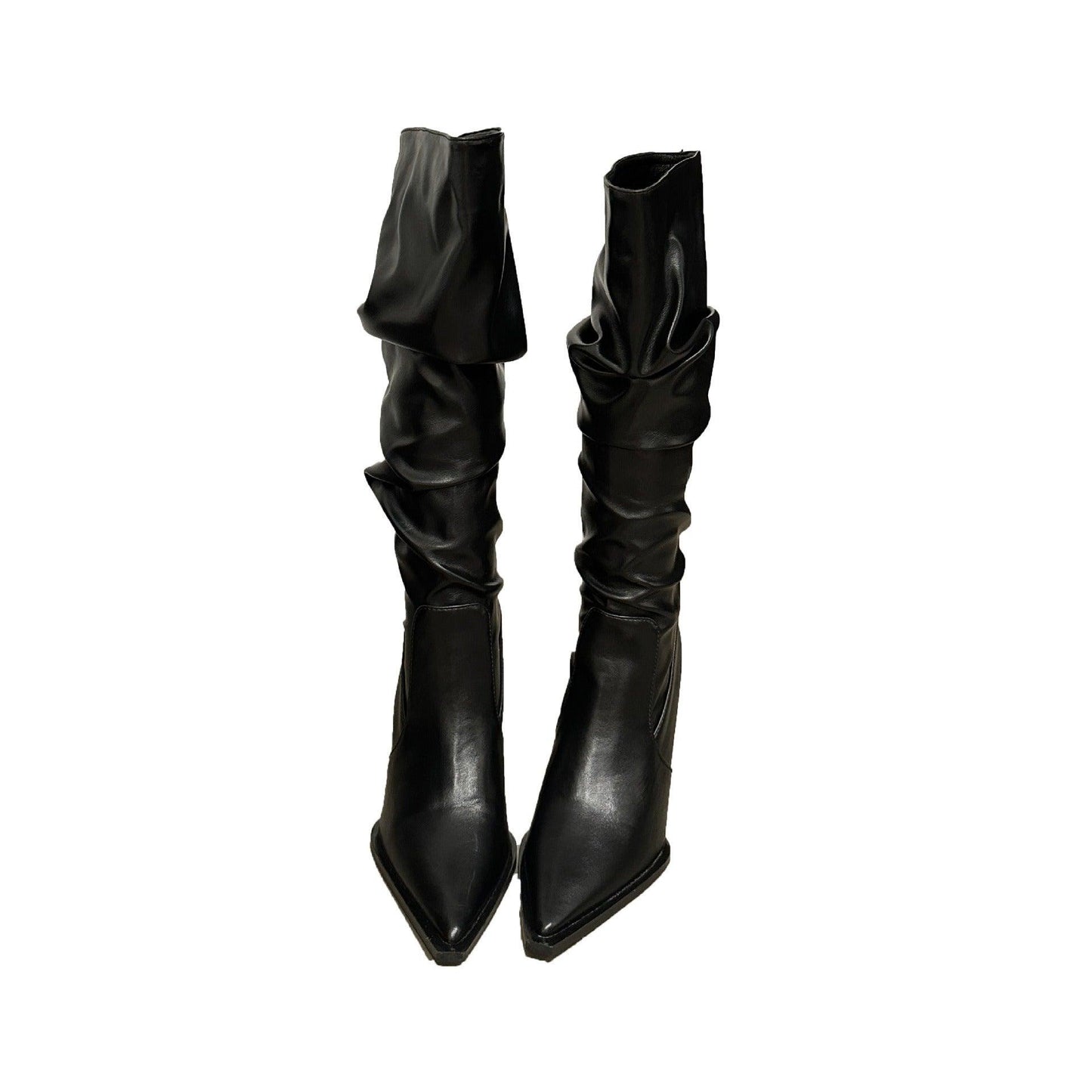LuxSnakeskin Pointed Toe Knee High Boots Country in My Heart