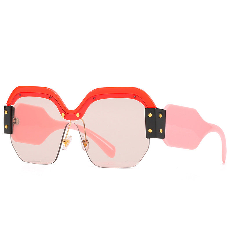 New Ladies Sunglasses SMU09S Personality Large Frame Sunglasses One Piece Sunglasses
