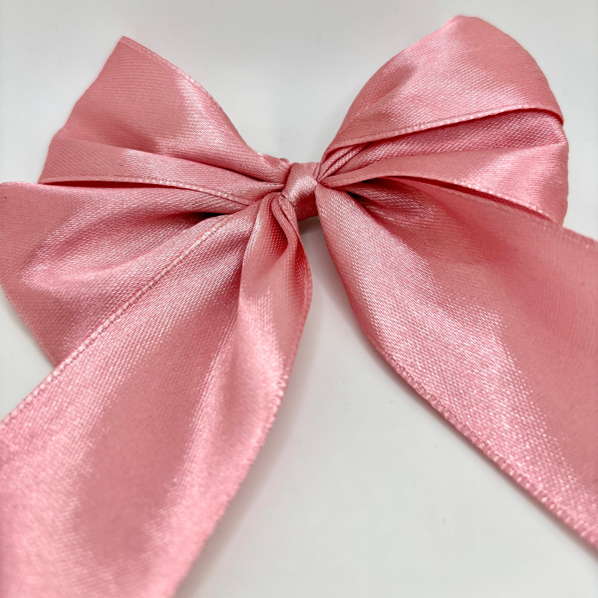 Pink Silk Double Bow Enchanted Scrunch