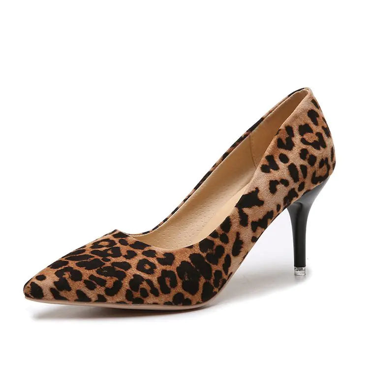 Women's Suede High Heel Pointed Shoes