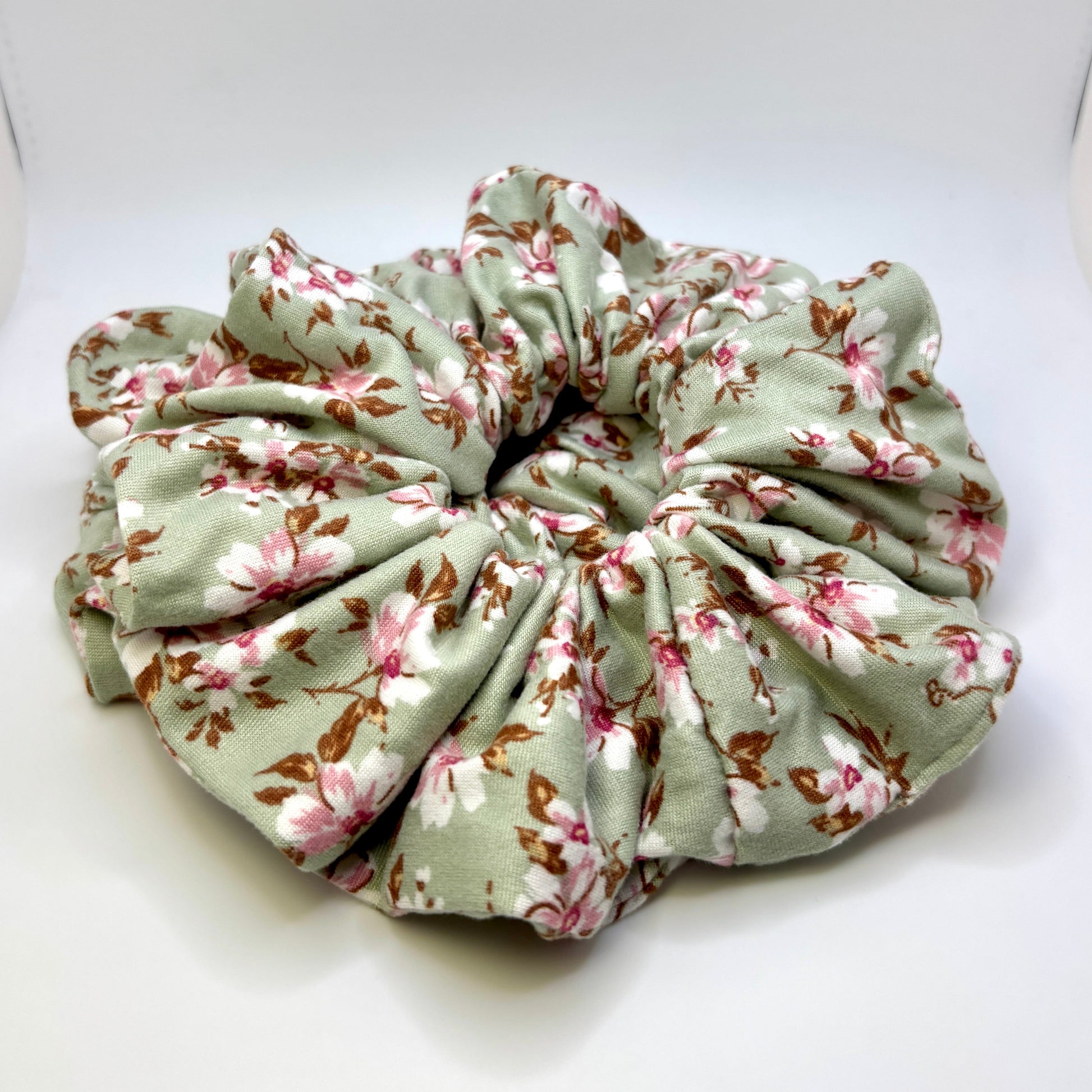 Pink Floral Sage Scrunchie Enchanted Scrunch