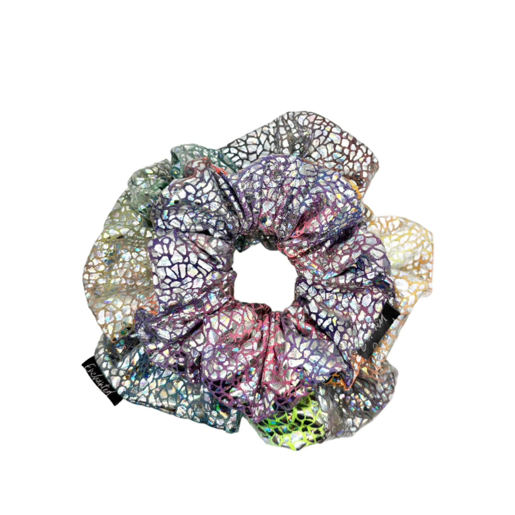 Holographic Tie Dye Mommy & Me Scrunchie Set Enchanted Scrunch