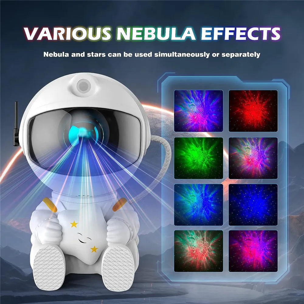 Star Projector Sitting Astronaut Galaxy Night Light ViralGalleria.com