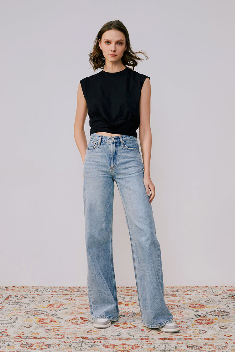 Angeles High Rise Baggy Jeans HJ103 Hey Joanie