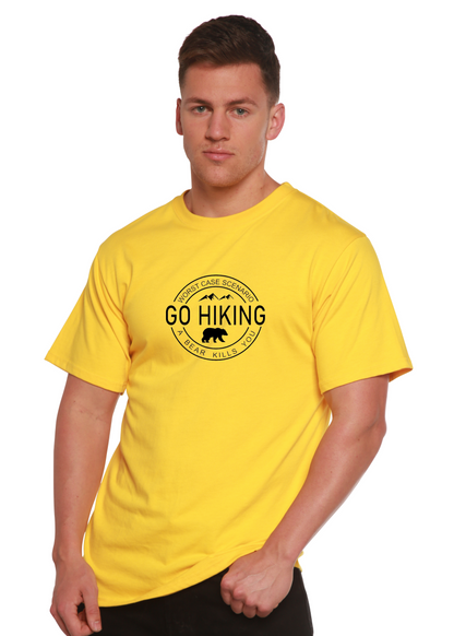 Go Hiking Men's Bamboo Viscose/Organic Cotton Short Sleeve Graphic T-Shirt Spun Bamboo