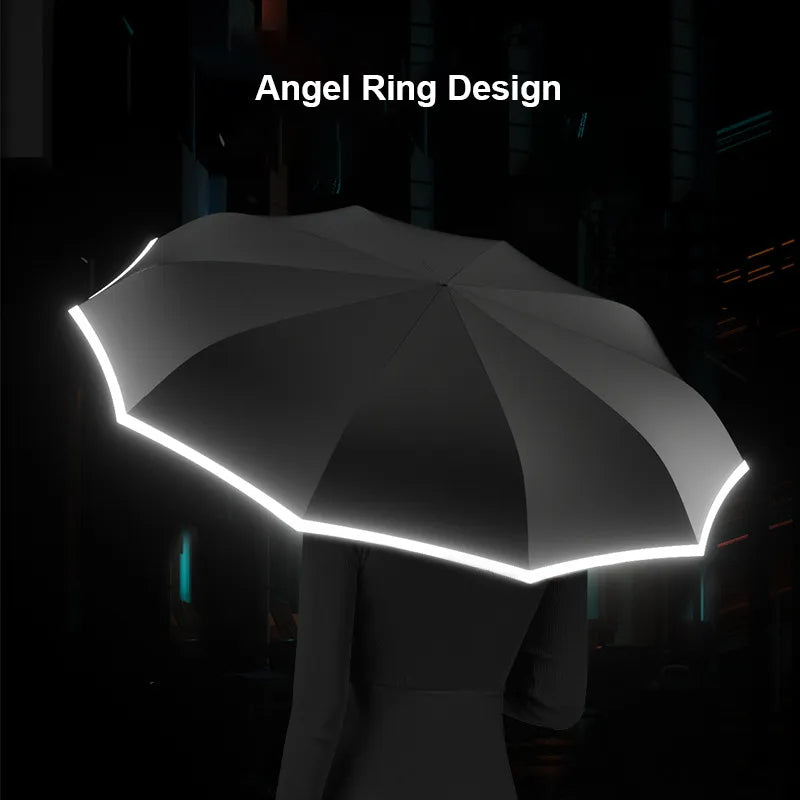 Xiaomi Full Automatic Reverse Umbrella With Refective Strip ViralGalleria.com