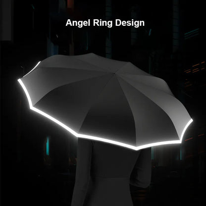 Xiaomi Full Automatic Reverse Umbrella With Refective Strip ViralGalleria.com
