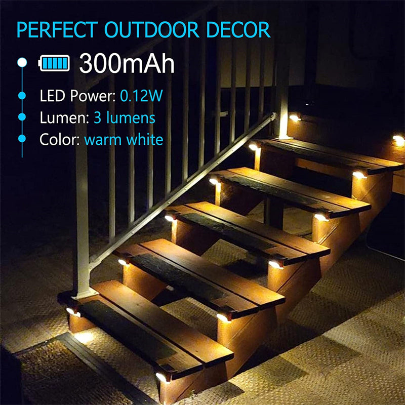 Solar Powered LED Step Lights ViralGalleria.com