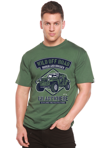 Wild Off Road Spun Bamboo® Men's Bamboo Viscose/Organic Cotton Short Sleeve Graphic T-Shirt Spun Bamboo