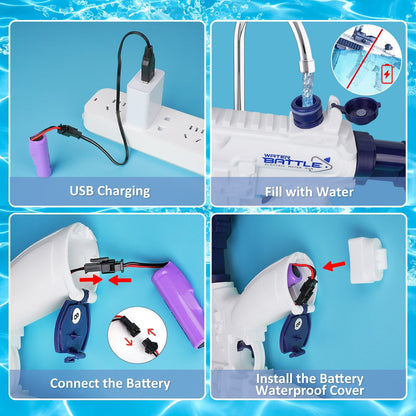 New Electric Water Gun Automatic Squirt Rifle Toy Gun ViralGalleria.com