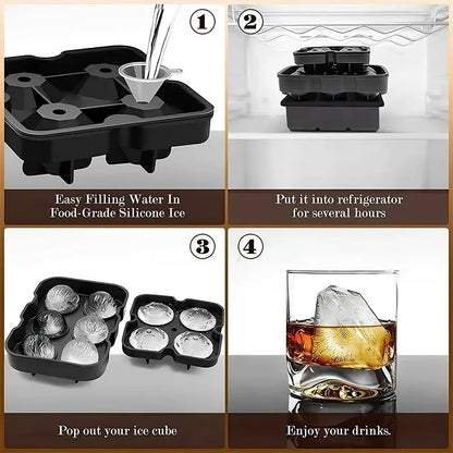 Silicone Ice Ball Mold Tray ViralGalleria.com