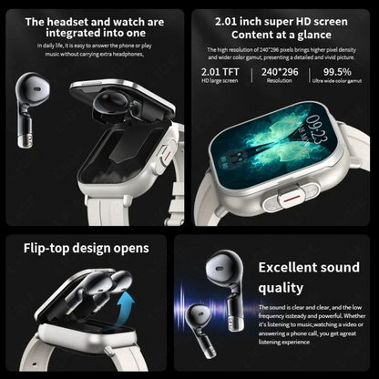 Smartwatch with Earbuds ViralGalleria.com