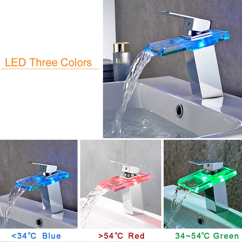 LED Waterfall Faucet ViralGalleria.com