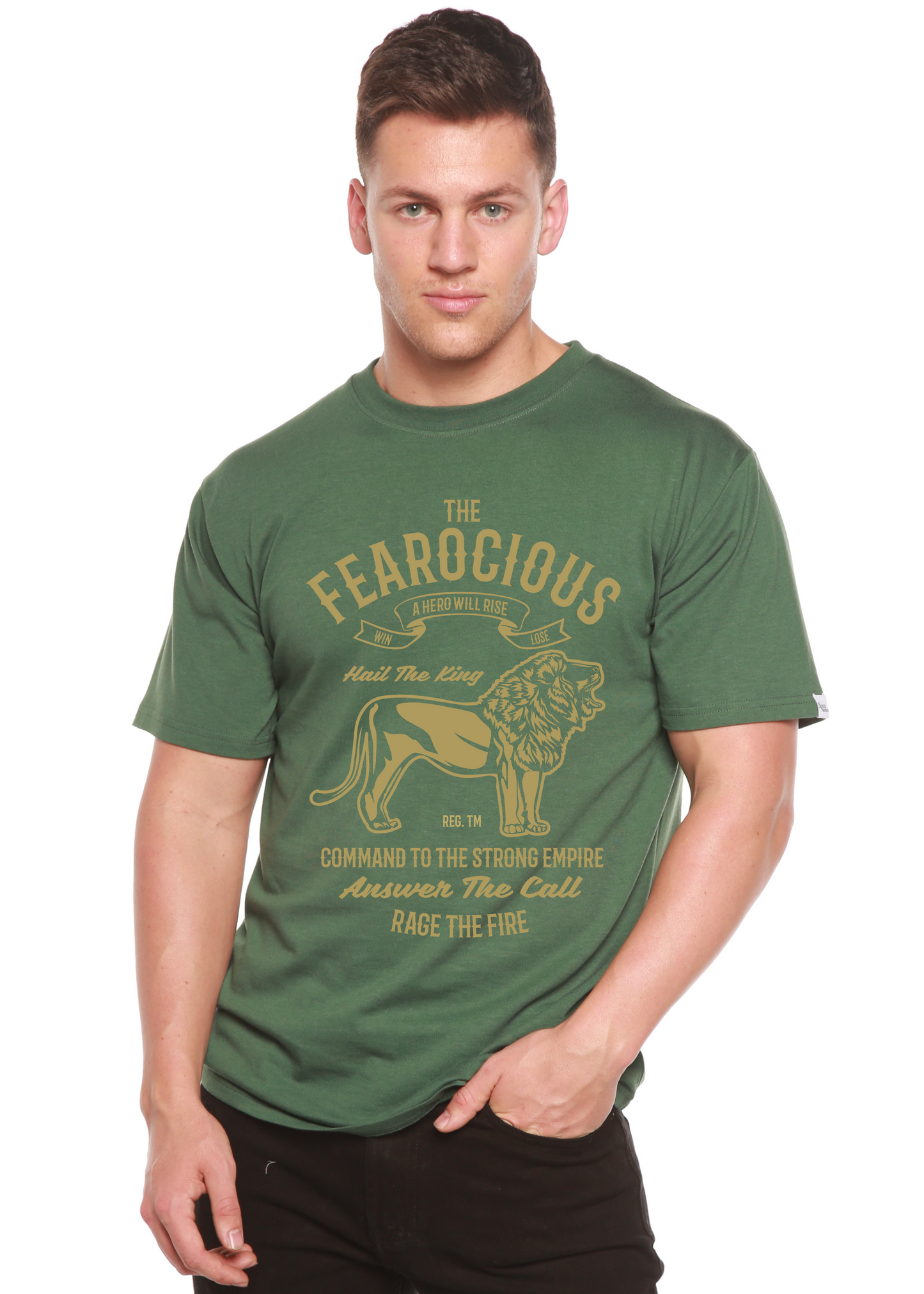 The Fearocious Spun Bamboo® Men's Bamboo Viscose/Organic Cotton Short Sleeve Graphic T-Shirt Spun Bamboo