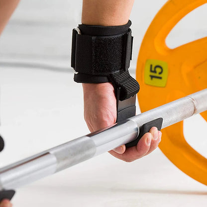 Weight Lifting Hooks with Wrist Straps ViralGalleria.com