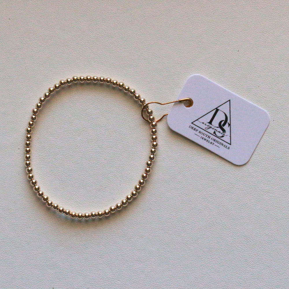 Mollie Gold Filled Beaded Bracelet Deep South Originals