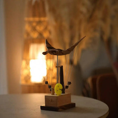 Handmade Wooden Manta Ray ViralGalleria.com