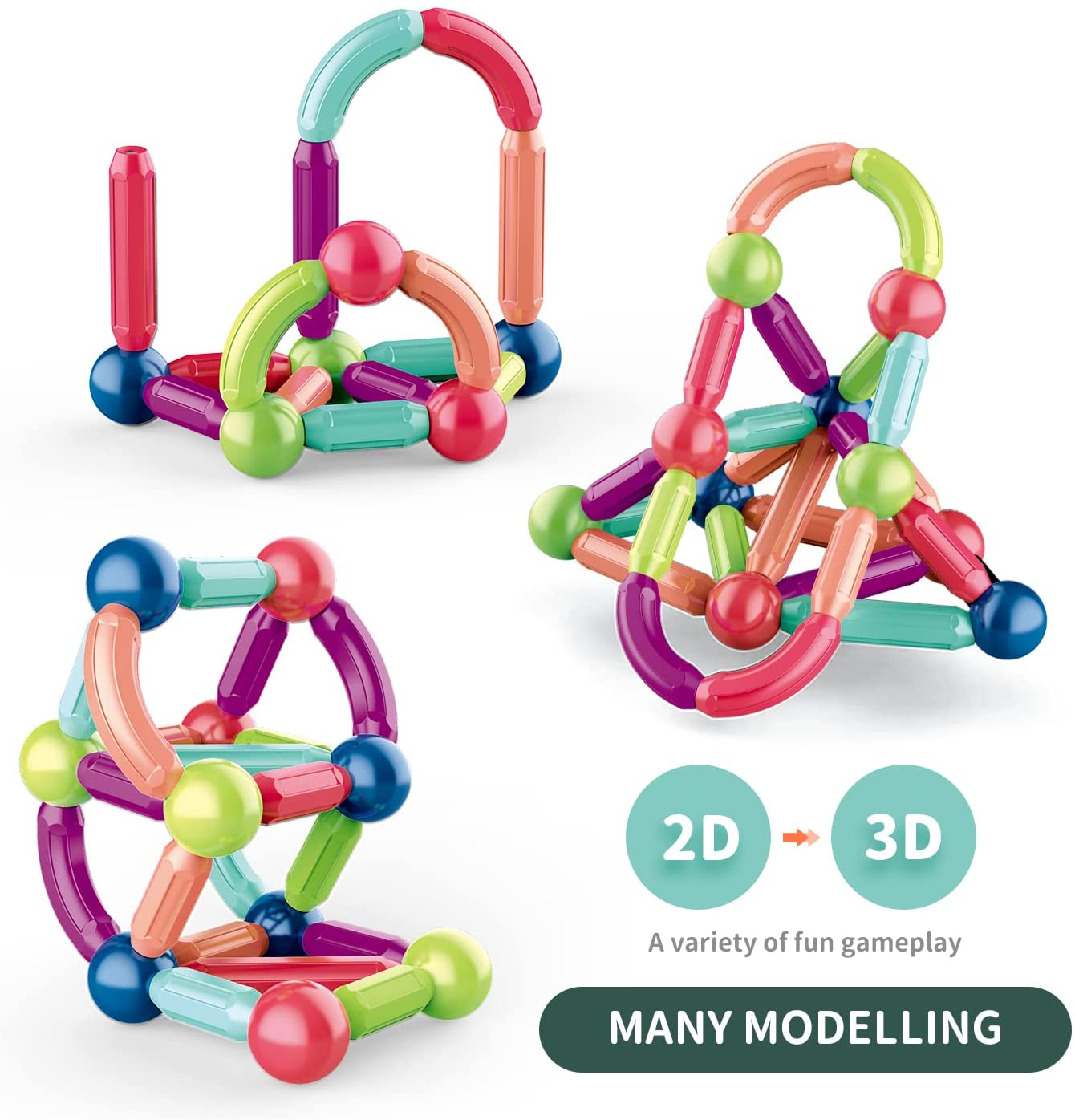 Magnetic Stick Building Blocks ViralGalleria.com