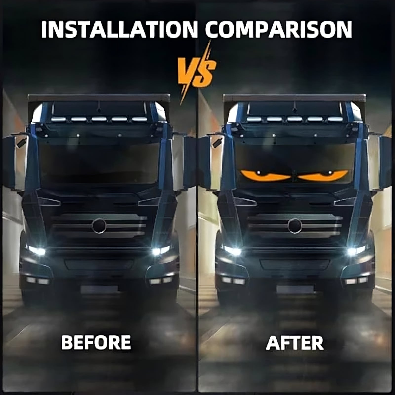 Dynamic Big Eye Lights For Windshield ViralGalleria.com