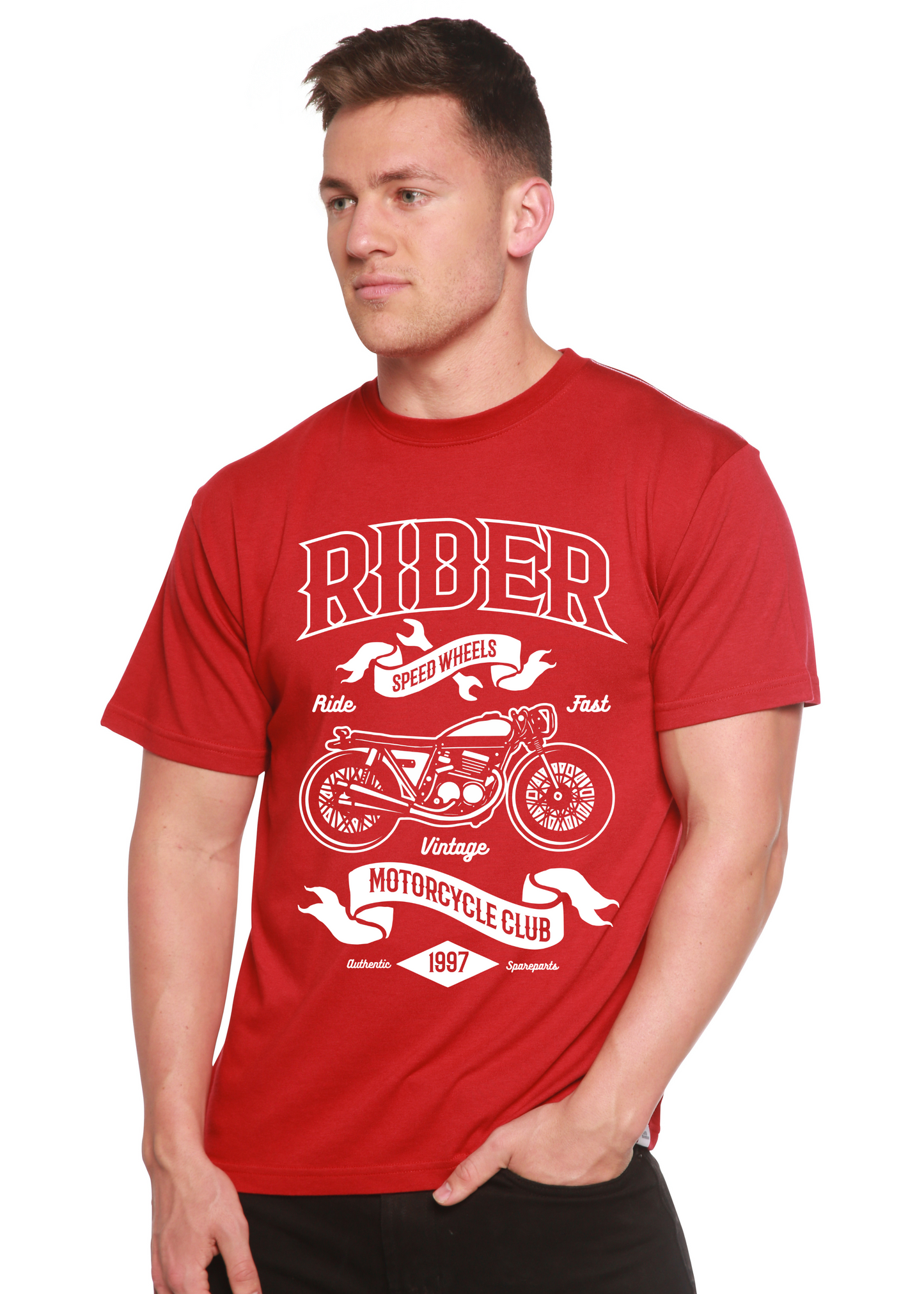 Rider Spun Bamboo® Men's Bamboo Viscose/Organic Cotton Short Sleeve Graphic T-Shirt Spun Bamboo