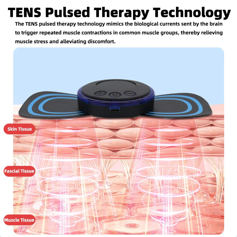 Rechargeable Electric Neck EMS Pulse Massager ViralGalleria.com