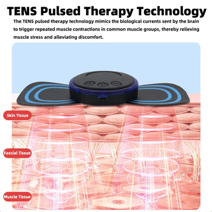 Rechargeable Electric Neck EMS Pulse Massager ViralGalleria.com