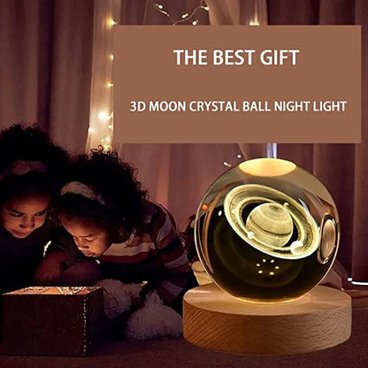 LED Night Light Milky Way Galaxy Solar System Crystal Ball ViralGalleria.com