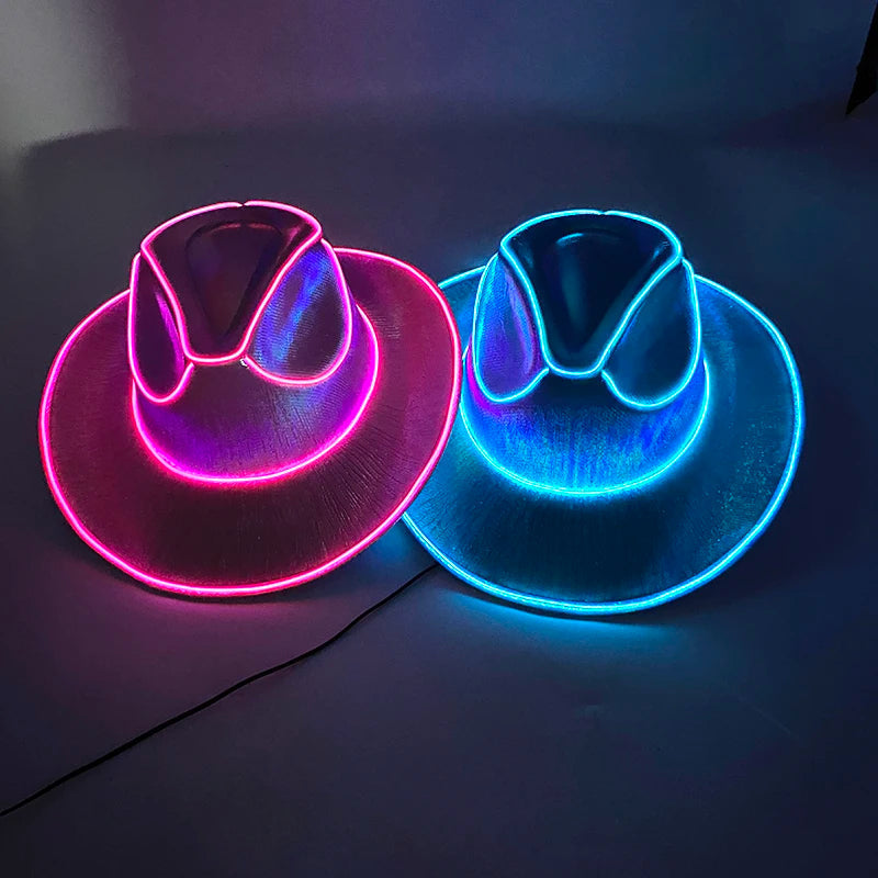 Glowing Neon Cowboy Hat ViralGalleria.com