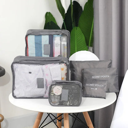 6 Pcs Travel Clothes Storage Bags ViralGalleria.com