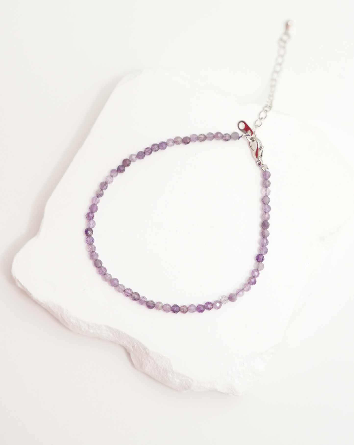 Natural Amethyst Faceted Bracelet LUNAR VINES