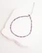Natural Amethyst Faceted Bracelet LUNAR VINES